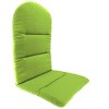 Plow & Hearth - Polyester Classic Outdoor Adirondack Cushion, 49"x 20.5"x 2.5"with hinge 18" from bottom, Forest Green - 2 of 2