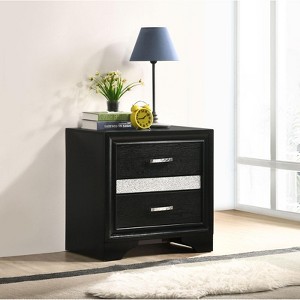 NicBex Nightstand with 2 Drawers,Modern Bedside Table with Unique Design,Side Table for Bedroom,Living Room - 1 of 4