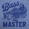 Mens Bass Master T Shirt Funny Sarcastic Fishing Professional Fish Graphic Novelty Tee For Guys - Crazy Dog Men's T Shirt - 2 of 4