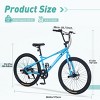 RISOKEYS BMX Bikes,26 inch Kids Mountain Bike,Single Speed Bicycles for Boys,Outdoor Cycling Bike Road Bicycle Mountain Bike - 4 of 4