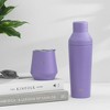 JoyJolt Triple Vacuum Insulated Stemless Wine Tumbler with Lid Pack - 12 oz Double Walled Stainless Steel Stemless Wine Glass - 2 of 4