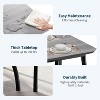 Coucheta 3-Piece Dining Table Set for Small Spaces with Upholstered Chairs, Metal Frame & Wood Tabletop, 29-inch Square - 3 of 4