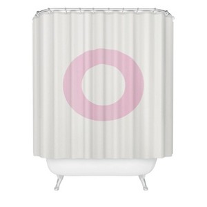 Deny Designs April Lane Art Block Monogram Shower Curtain - 1 of 3