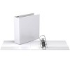 3" Premium Angle D Ring Binder 6pk Customizable View White - Easyview: Hard Cover, 625 Sheet Capacity, 2 Pockets - 2 of 2