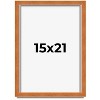 PosterPalooza | Classic Brown Picture Frame - UV Acrylic, Foam Board Backing, Hanging Hardware - 2 of 4