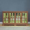 SAINTCY 4-Door LED Antique Curio Cabinet with Glass Doors - 2 of 4