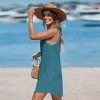 Women's Chic Teal Cover Up Beach Dress - Cupshe - 2 of 4