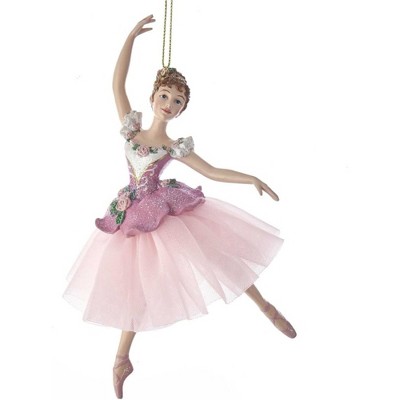 Kurt Adler Resin Ornament for Christmas Tree, Waltz of Flowers Ballerina