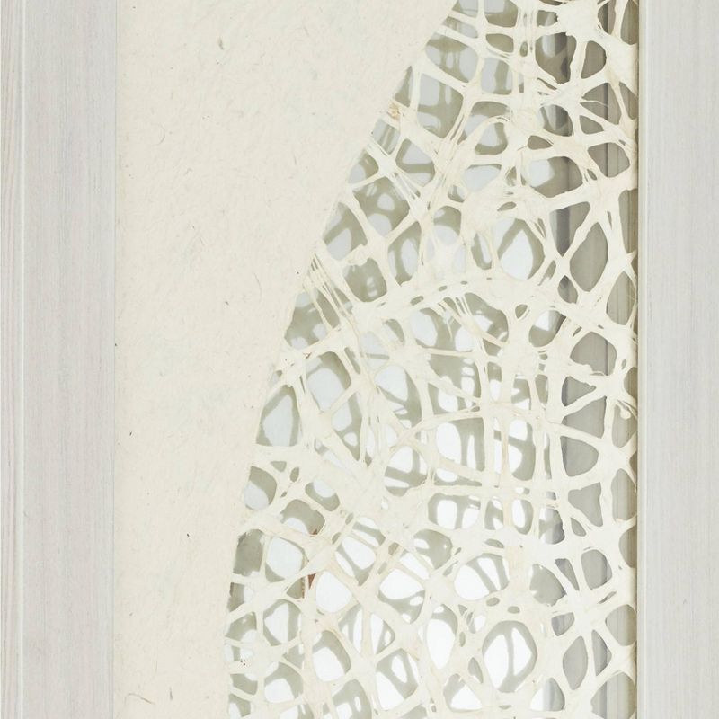 Dahlia Studios Pini Woven Ivory 47" High Mirrored Wall Art Set of 3, 3 of 10