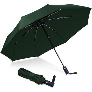 Clotth Travel Essentials Umbrella Windproof, Compact, Lightweight, Automatic Open/Close, Strong And Portable Folding Small Umbrella For Rain - 1 of 4