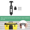 Unique Bargains Rubber Durable Flexible Shock Absorbing T-Handle Rubber Flexible Draw Latches 2 Pcs - 4 of 4