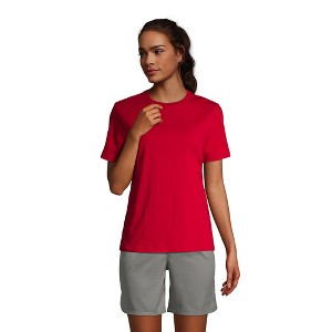 Lands' End School Uniform Women's Short Sleeve Feminine Fit Essential T-shirt - 1 of 4