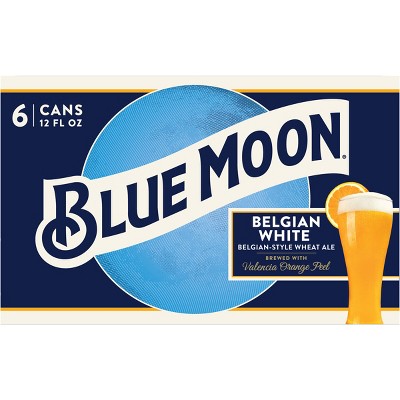 Blue Moon Belgian White Beer - 6pk/12 fl oz Cans