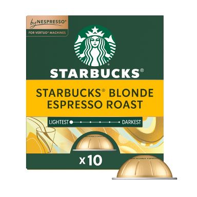 Starbucks by Nespresso Vertuo Line Pods Light Roast Coffee Blonde Espresso Roast - 10ct
