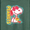 Women's - Peanuts - Peanuts Snoopy Woodstock Lightweight French Terry Wide Neck Long Sleeve Shirt - 2 of 4