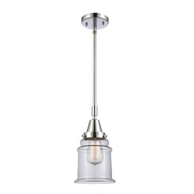 Canton - 1 Light Stem Hung Mini Pendant In Industrial Style-11.13 Inches Tall and 6.5 Inches Wide