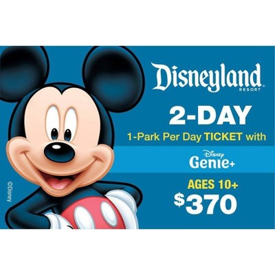 Image of Disneyland 2 Day 1 Park per Day Ticket with Genie+ Service $370 (Ages 10+)