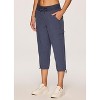 RBX Active Women's Relaxed Lightweight Woven Cargo Capri Pant - 3 of 4