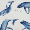 Saro Lifestyle Playful Whales Outdoor Pillow with Poly Fill, 18"x18", Off-White - 3 of 4