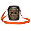 Horror Movies Vegan Leather Crossbody Backpack for Men and Women with Adjustable Strap, Friday the 13th Jason Hockey Mask Quotes Typography Black - 4 of 4