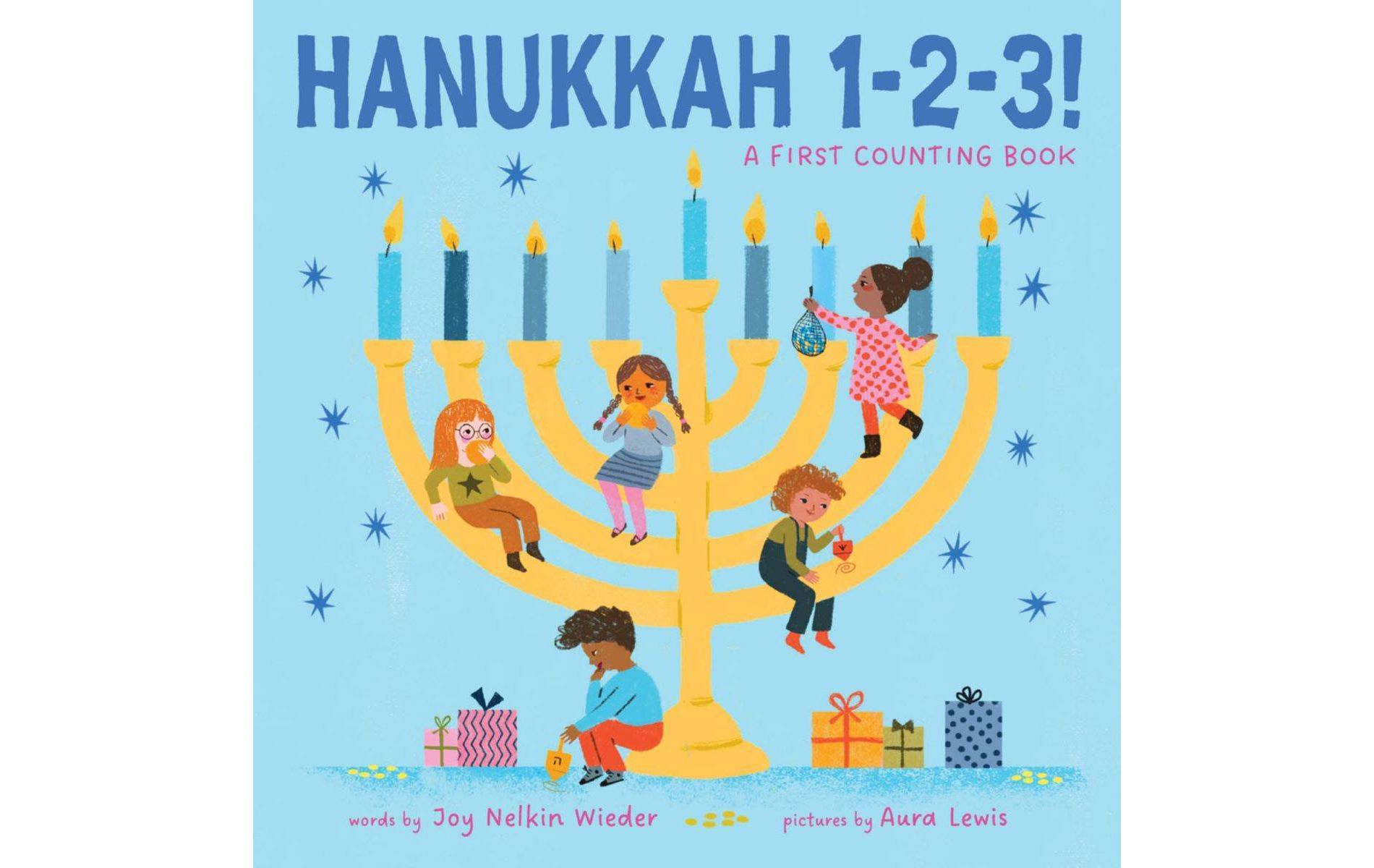 Hanukkah 1-2-3: A First Counting Book - by Joy N. Wieder (Board Book)