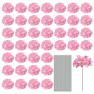 Unique Bargains Wedding Centerpieces Decoration Silk Artificial Hydrangea Flowers - 1 of 4