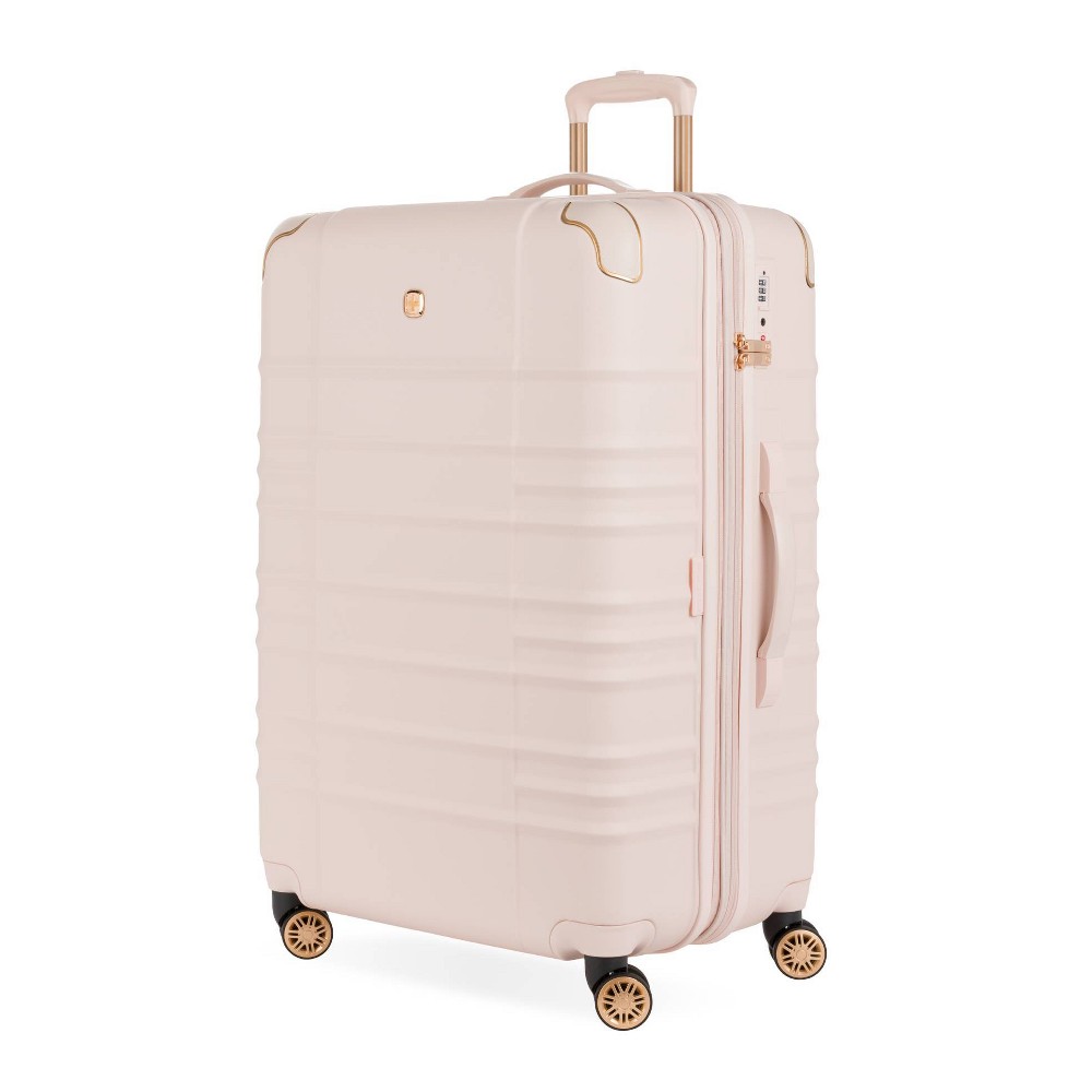 Photos - Luggage Swiss Gear SWISSGEAR Cascade II Hardside Large Checked Spinner Suitcase - Rose: Tear-Resistant, 8-Wheel, Telescoping Handle 