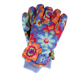 CTM Kids' Print Design Winter Ski Gloves by Wootie - 1 of 3