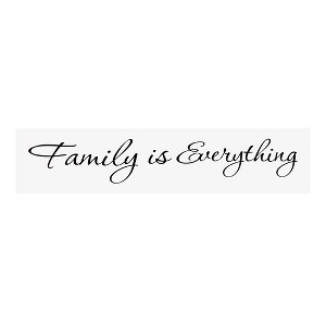 Unique Bargains Home Office Decor Family is Everything Removable PVC Art Wall Decal 1 Pc - 1 of 4