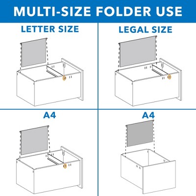 White Steel Mobile 3-Drawer Lockable File Cabinet