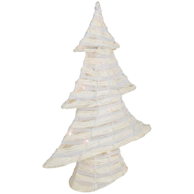 Northlight 18.5" Cream Battery Operated LED Lighted Christmas Tabletop Tree, 4 of 7