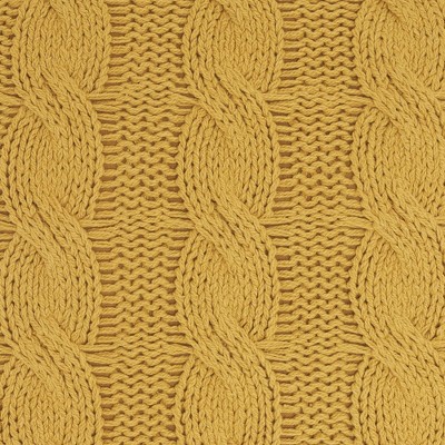 Yellow Cotton Knitted 18" Square Throw Pillows Set of 2