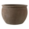 Rustic Wide Round Plant Pot for Indoor Plants or Outdoor - Traditional Clay Design That Adds Timeless Charm to Porch, Patio, or Entryway - 9" Brown - 3 of 4