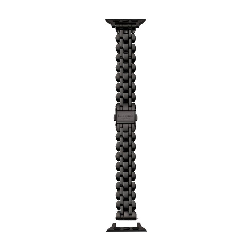Kate Spade New York Black Stainless Steel Scallop 38/40mm Bracelet Band for Apple Watch, 4 of 11