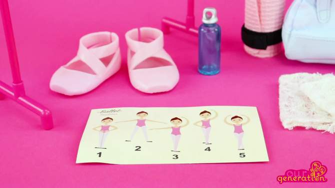 Our Generation Dancing Feet Ballet Accessory Set for 18" Dolls, 2 of 7, play video
