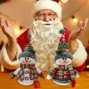 13" H Christmas Snowman Family with Red Knitted Scarf and Hat Christmas Decor, Christmas Family Snowman Figurines Ornaments Tabletop Decorations - 4 of 4