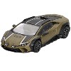 Lamborghini Huracan Sterrato Verde Gea Matt Green Metallic with Black Tio and White Stripes 1/64 Diecast Model Car by Mini GT - 2 of 4