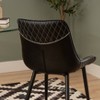 Linon Set of 2 Elder Dining Chairs Black - 4 of 4