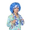 Anna-Kaci Women Silk Bonnet for Sleeping Satin Lined Hair Bonnet with Floral Tie Band for Curly Hair Protection - 4 of 4