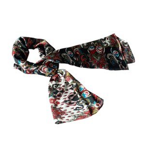 Slickblue Colorful Paisley Silk Scarf – Lightweight, Soft & Chic Fashion Accessory for Women, 2 Sizes - 1 of 3