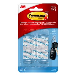 Command Ceiling Hooks 3 Hooks 4 Strips White Target