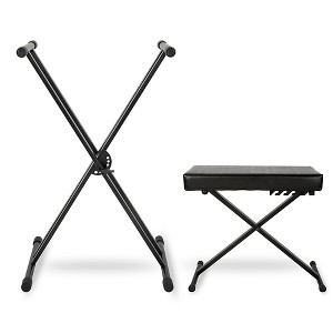 Musician's Gear KBX2 Double-Braced Keyboard Stand and Deluxe Keyboard Bench - 1 of 4