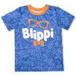 Blippi Boy's Short Sleeve Print Tee Shirt for Toddlers
