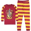 Harry Potter Kids Cotton Tight Fit Crest Pajamas All 4 Hogwarts Houses Available - 2 of 4