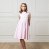 Hope & Henry Heirloom Girls'  Round Collar Sateen Party Dress with Embroidered Sash, Toddler - 2 of 4