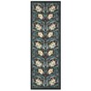 Floral Print Area Rugs Washable Vintage Accent Carpet, Non-Slip Oriental Floor Cover - 4 of 4