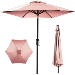 Best Choice Products 10ft Outdoor Steel Market Patio Umbrella w/ Crank, Tilt Push Button, 6 Ribs - 1 of 4