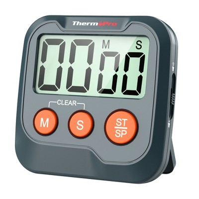 ThermoPro TM03W Digital Timer for Kids & Teachers, Kitchen Timers for Cooking with 2-Level Alarm Volume, Countdown Timer Stopwatch for Classroom