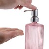 Unique Bargains Elegant Vertical Pattern Soap Pump Dispenser for Bathroom 16.9oz 1 Pc - 3 of 4