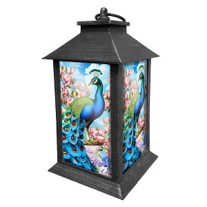Briarwood Lane Summer Lantern 13.5" x 5.5" x 5.5" Fancy Peacock For Summer Lantern - 1 of 3